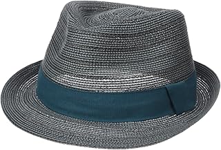 henschel 男式软呢帽,带轻质粘胶编织,带纯色带